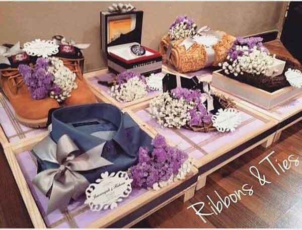  تزیین وسایل عروس با طلق