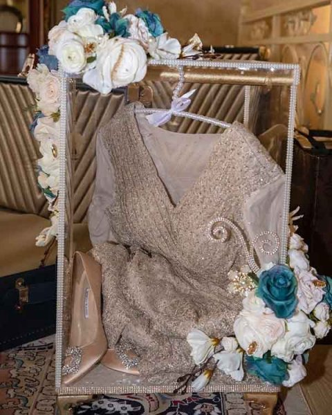  تزیین وسایل عروس با طلق