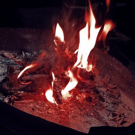  عکس آتش در شب