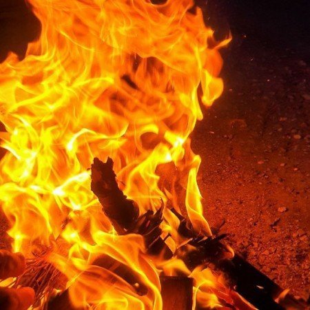  عکس آتش در شب