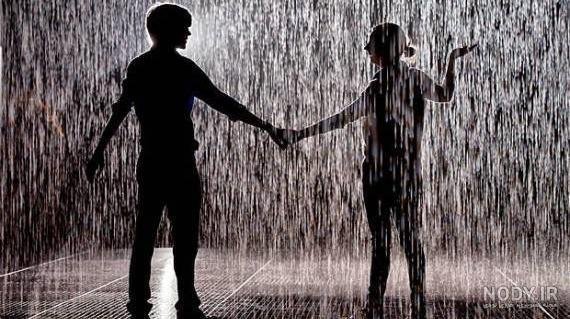  عکس عاشقانه هوای بارانی