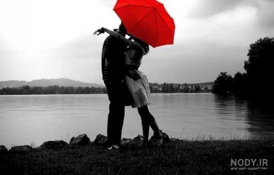 عکس عاشقانه هوای بارانی