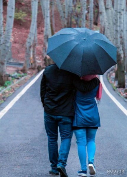  عکس عاشقانه هوای بارانی