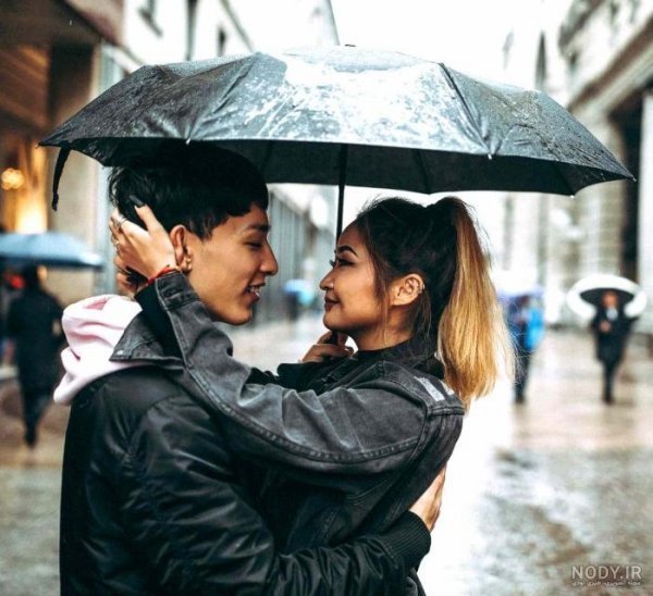  عکس عاشقانه هوای بارانی