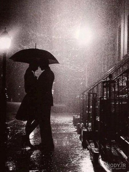  عکس عاشقانه هوای بارانی