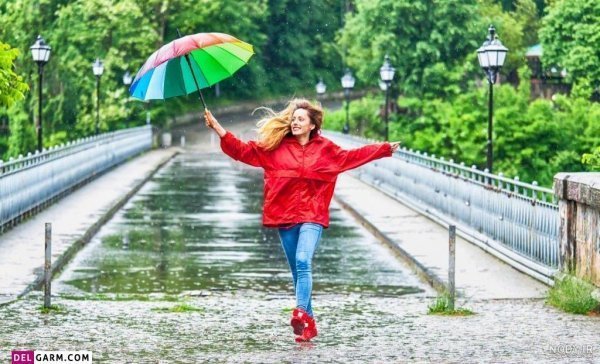  عکس عاشقانه هوای بارانی