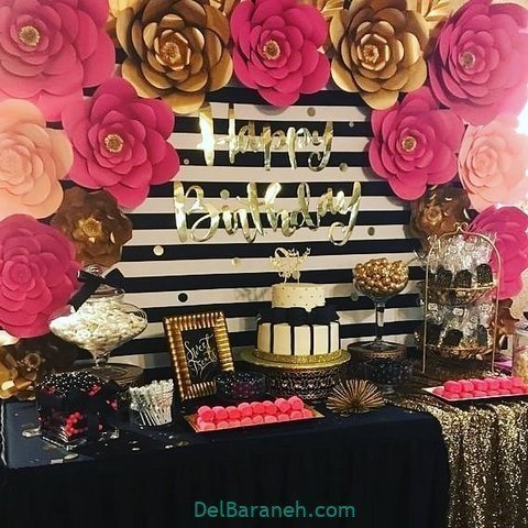  عکس تزیین میز تولد عاشقانه جدید 2026