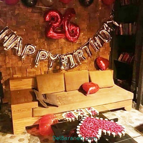  عکس تزیین میز تولد عاشقانه جدید 2026