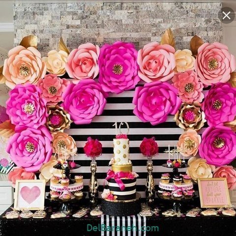  عکس تزیین میز تولد عاشقانه جدید 2026