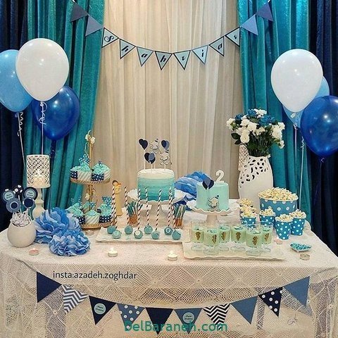  عکس تزیین میز تولد عاشقانه جدید 2026