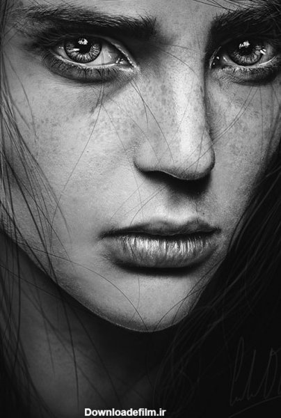  عکس سیاه سفید چهره با کیفیت بالا