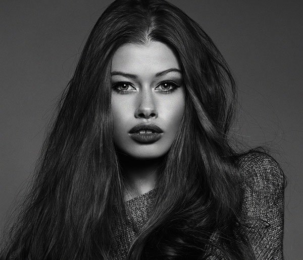 عکس چهره سیاه و سفید برای طراحی