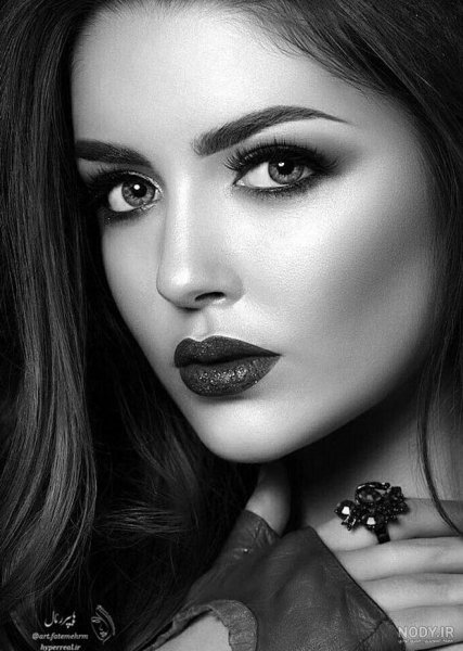  عکس پرتره سیاه و سفید هنری