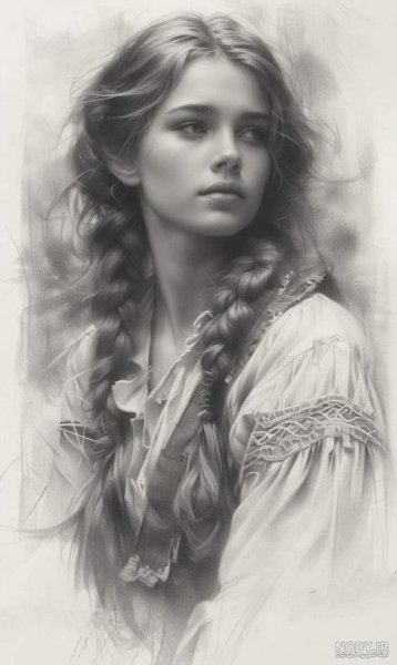  عکس پرتره سیاه و سفید هنری