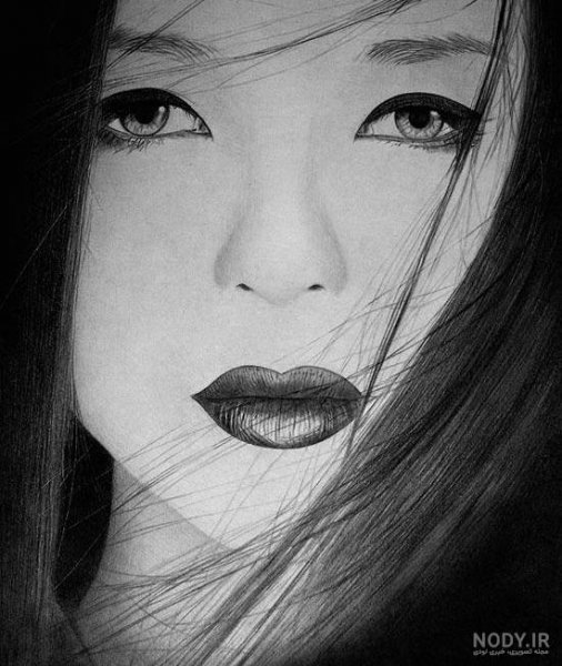  عکس پرتره سیاه و سفید هنری