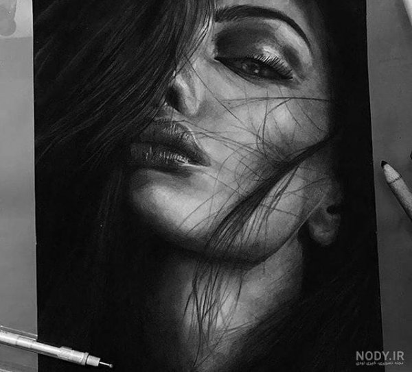  عکس پرتره سیاه و سفید هنری