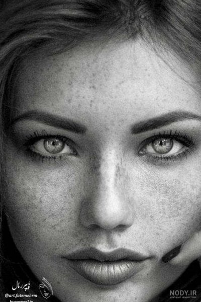  عکس پرتره سیاه و سفید هنری