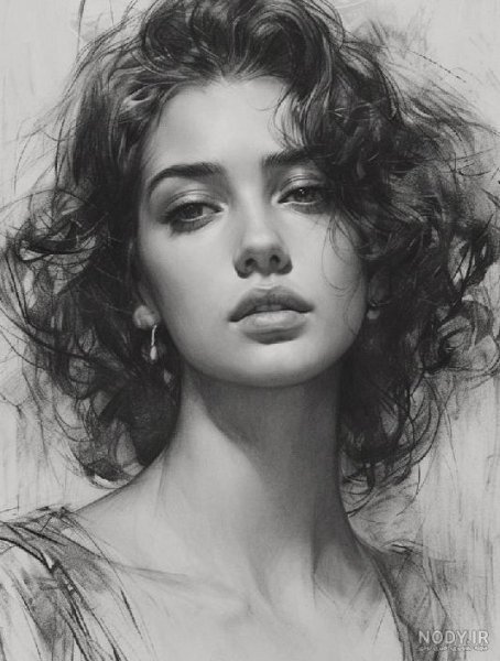  عکس پرتره سیاه و سفید هنری