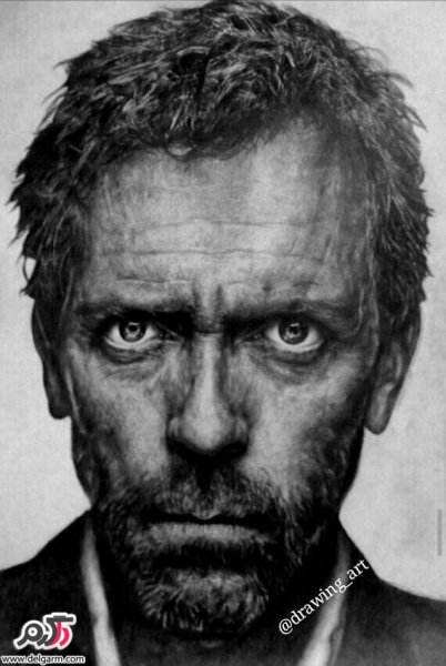  عکس چهره سیاه قلم