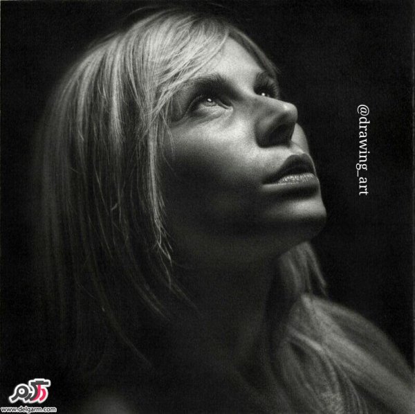  عکس چهره سیاه قلم