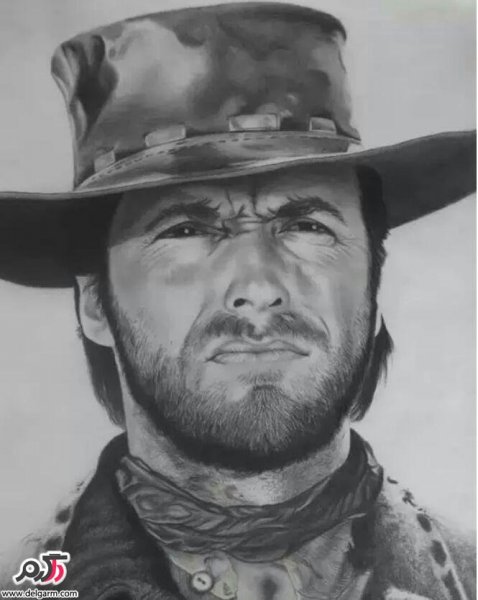  عکس چهره سیاه قلم