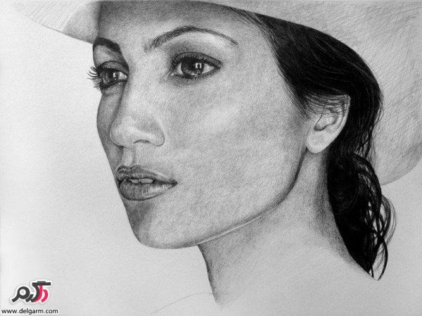  عکس چهره سیاه قلم