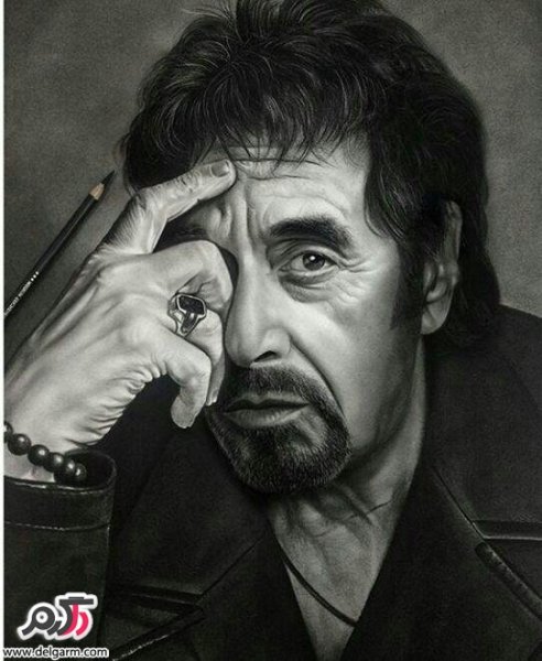  عکس چهره سیاه قلم