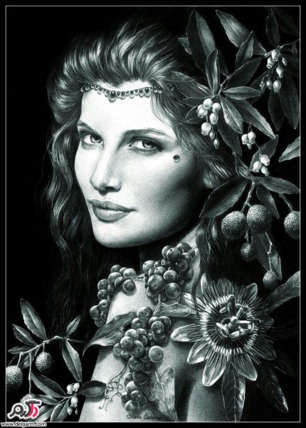  عکس چهره سیاه قلم