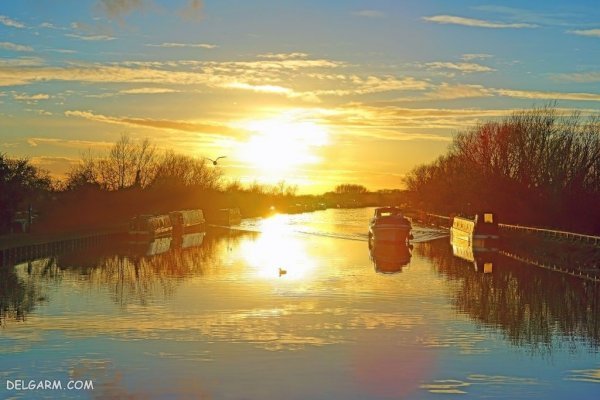 دانلود والپیپر غروب خورشید زیبا