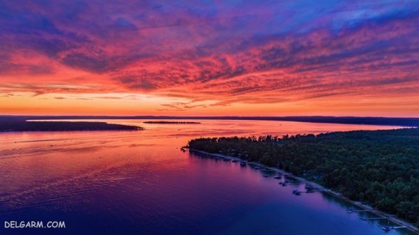  دانلود والپیپر غروب خورشید زیبا