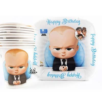  عکس تم تولد پسرانه کارتون بچه رئیس