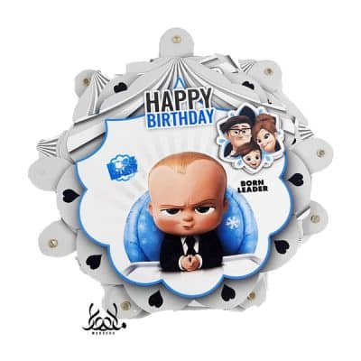  عکس تم تولد پسرانه کارتون بچه رئیس