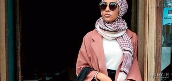  عکس دختر با عینک دودی و شال
