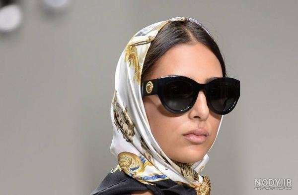  عکس دختر با عینک دودی و شال