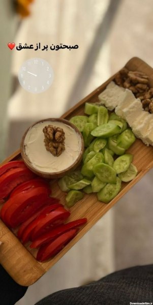 عکس صبحانه ساده برای استوری