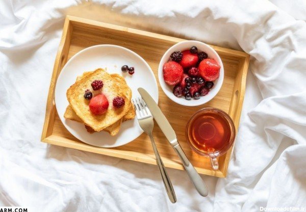 عکس صبحانه ساده برای استوری