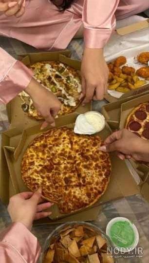  عکس فیک پیتزا برای استوری