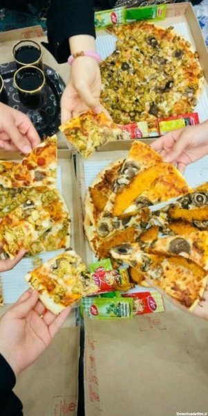  عکس فیک پیتزا برای استوری