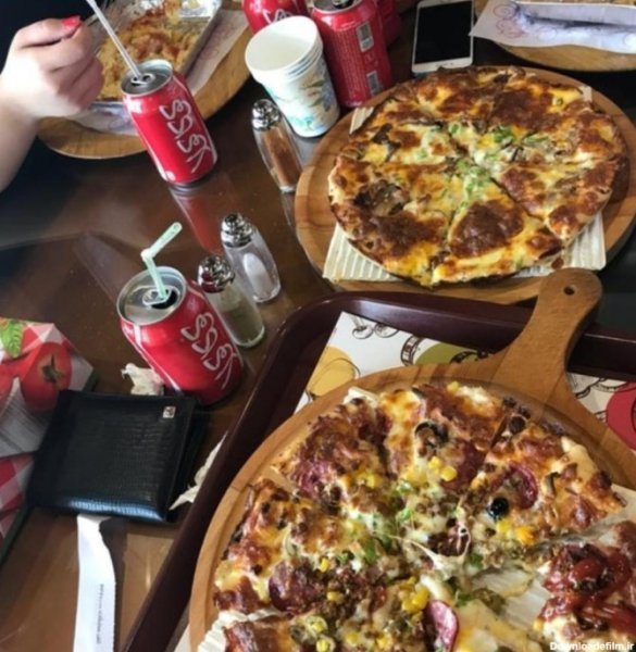  عکس فیک پیتزا برای استوری