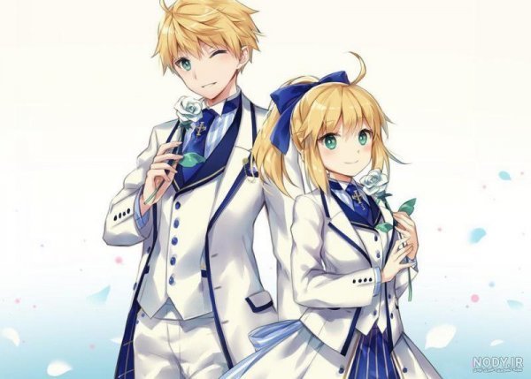  عکس پروفایل ست عاشقانه دختر و پسر انیمه