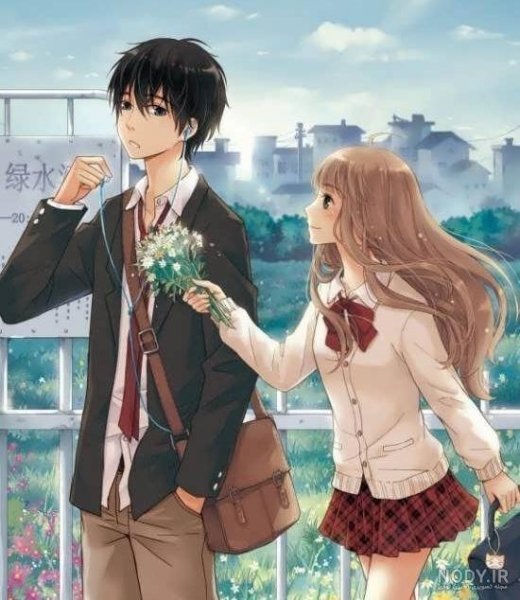  عکس پروفایل ست عاشقانه دختر و پسر انیمه