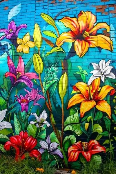  عکس نقاشی دیواری مدرسه