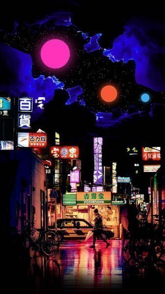  تصویر زمینه نئون دخترانه