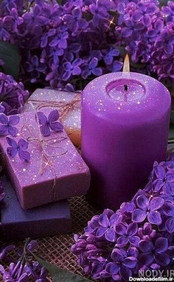  پس زمینه تماس بنفش