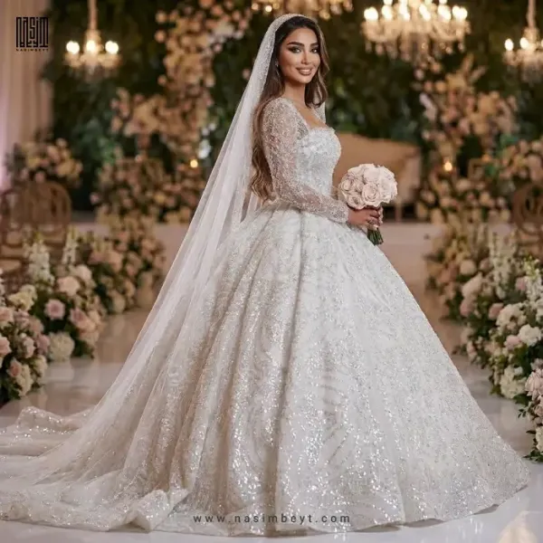  عکس مدل لباس عروس پرنسسی جدید 2026