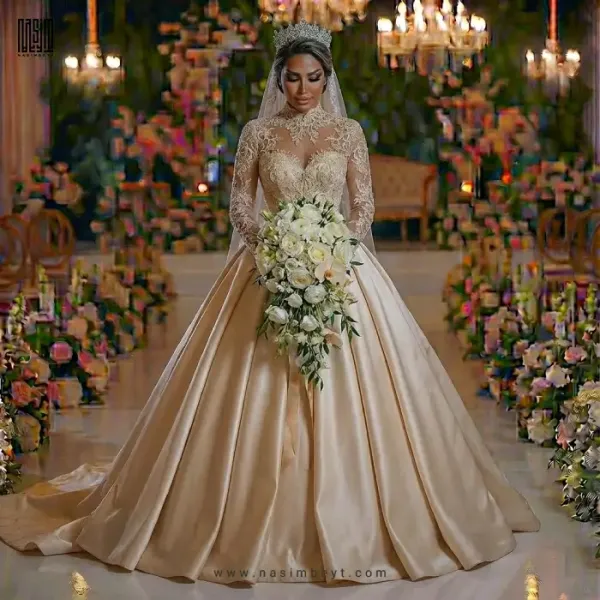  عکس مدل لباس عروس پرنسسی جدید 2026