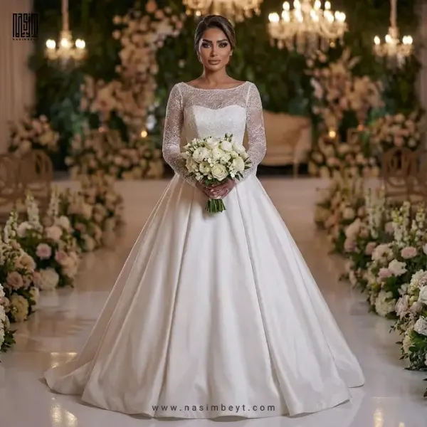  عکس مدل لباس عروس پرنسسی جدید 2026