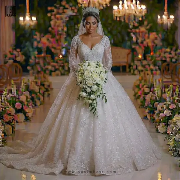  عکس مدل لباس عروس پرنسسی جدید 2026