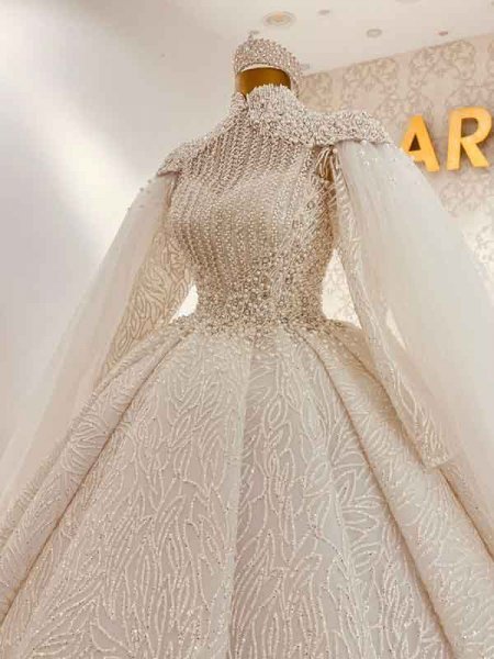  عکس لباس عروس عربی