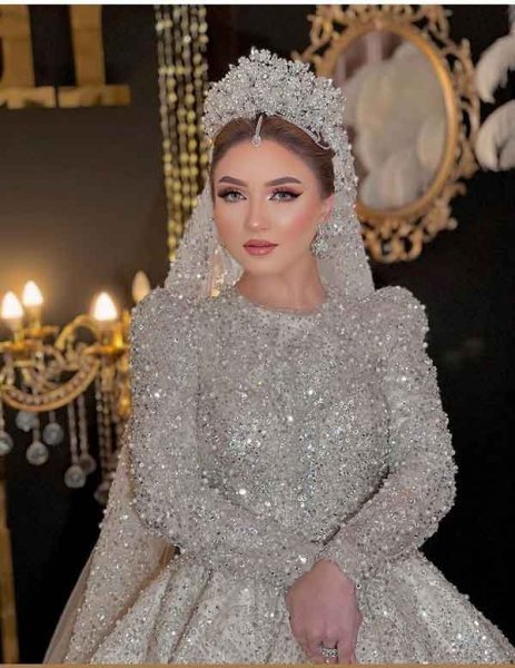  عکس لباس عروس عربی